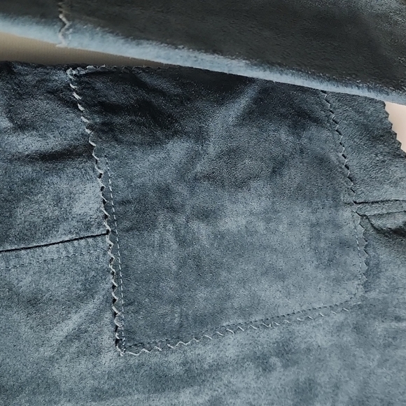 Worth  leather jacket Dark real color size 8 - Picture 6 of 6